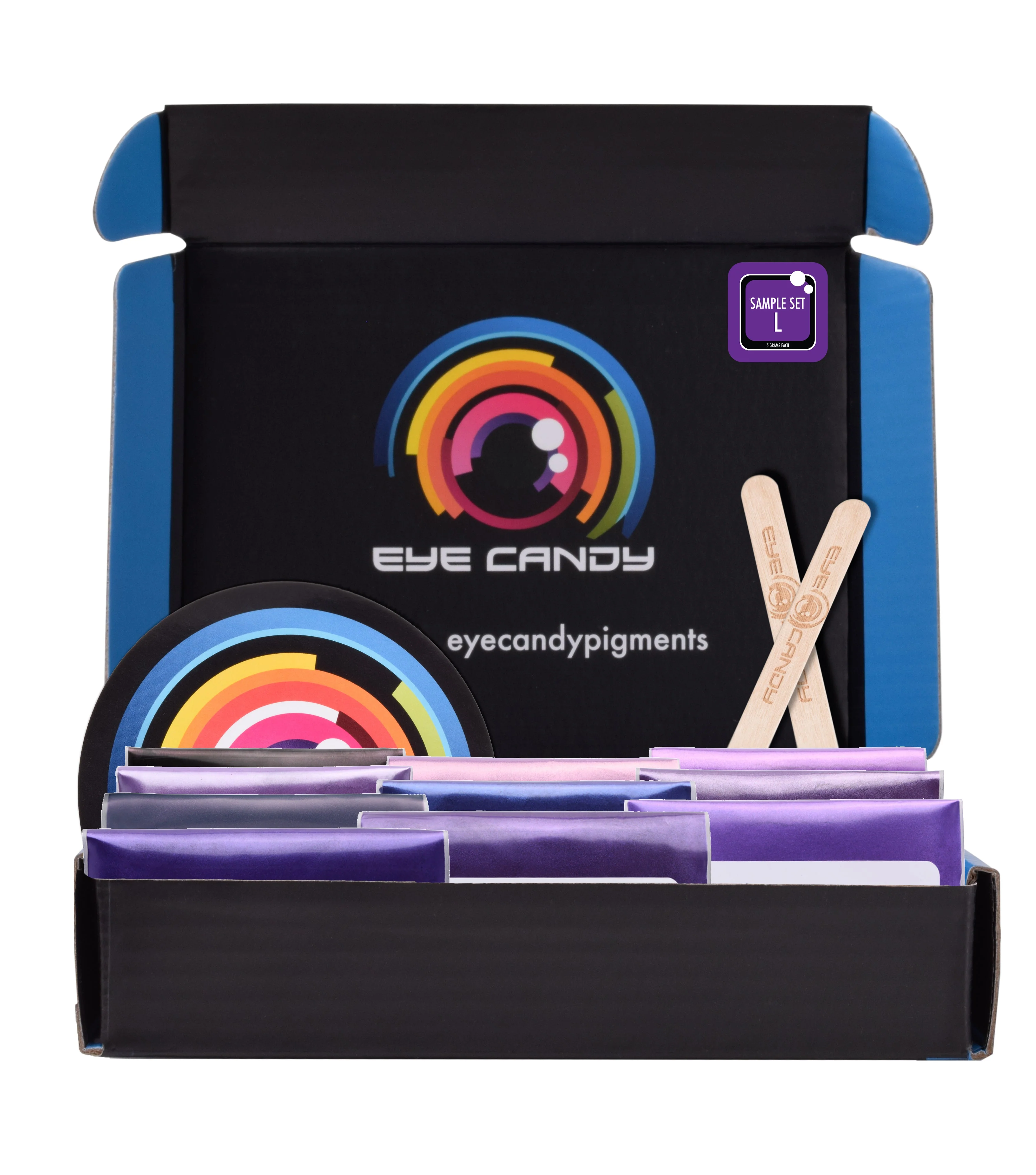 10 Color Pigment Powder Variety Pack Set L - Purples - Image 3