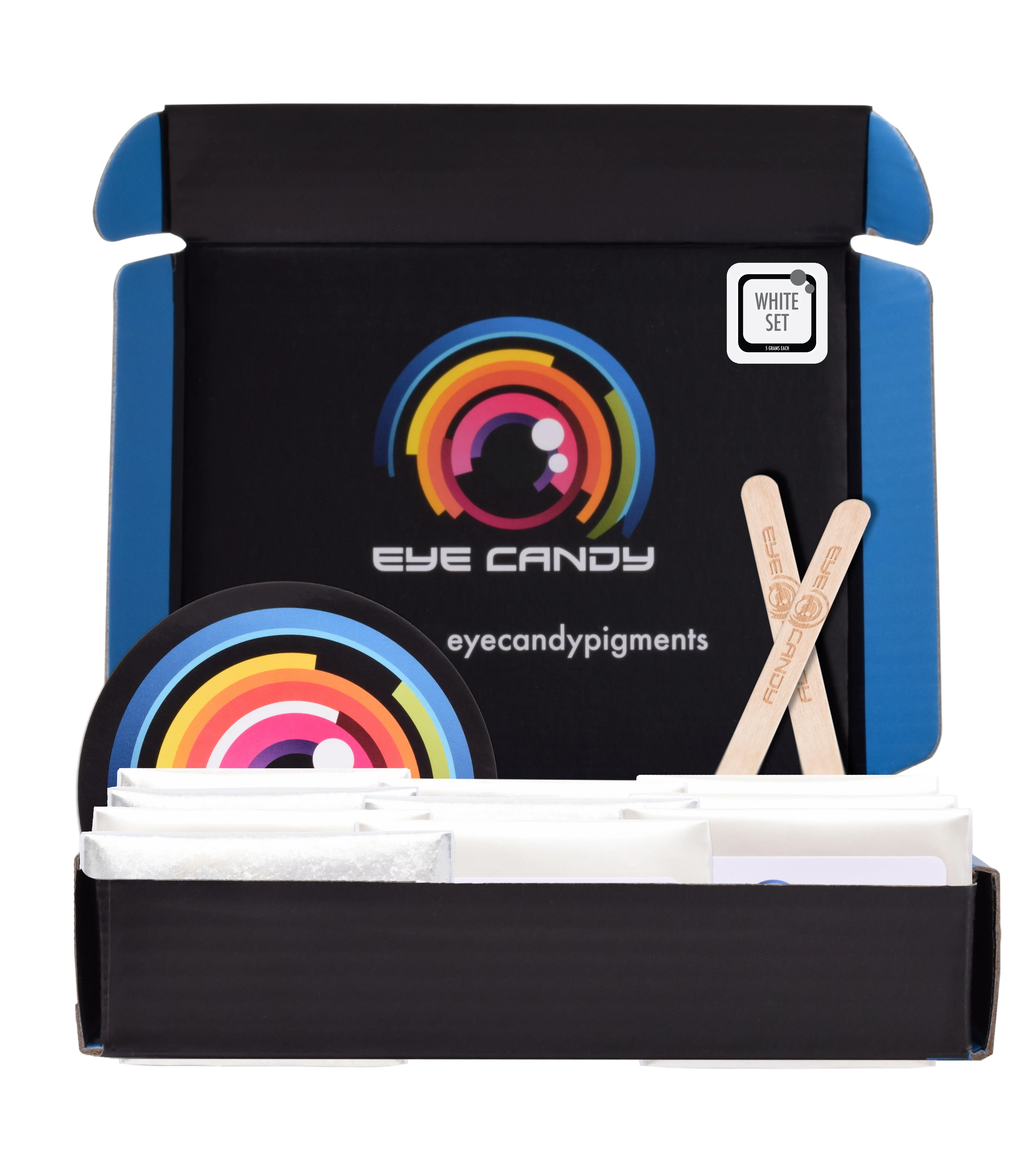 10 Color Pigment Powder Variety Pack Set - Whites - Image 3