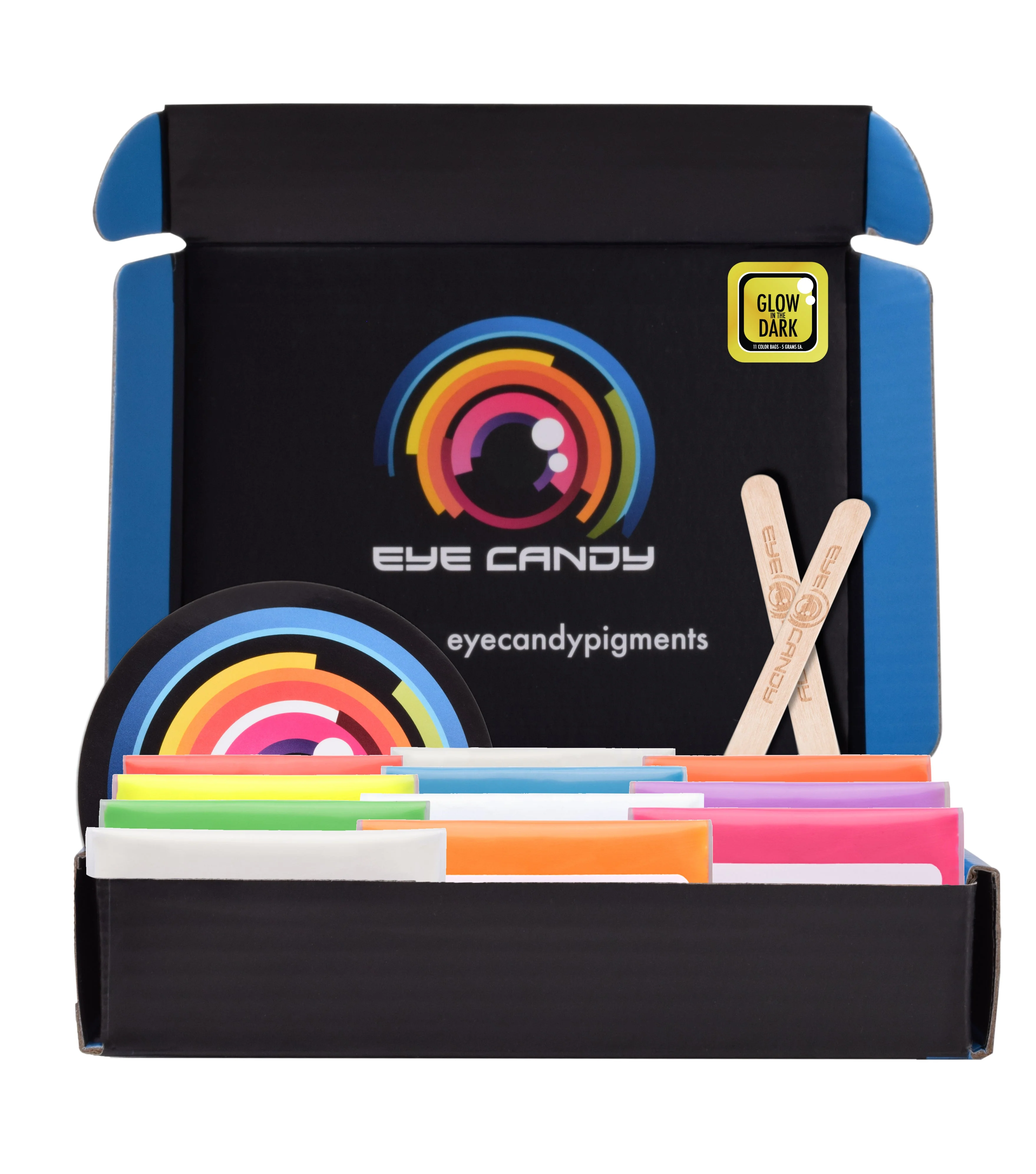 11 Color Glow in the Dark Pigment Powder Variety Pack Set - Image 4