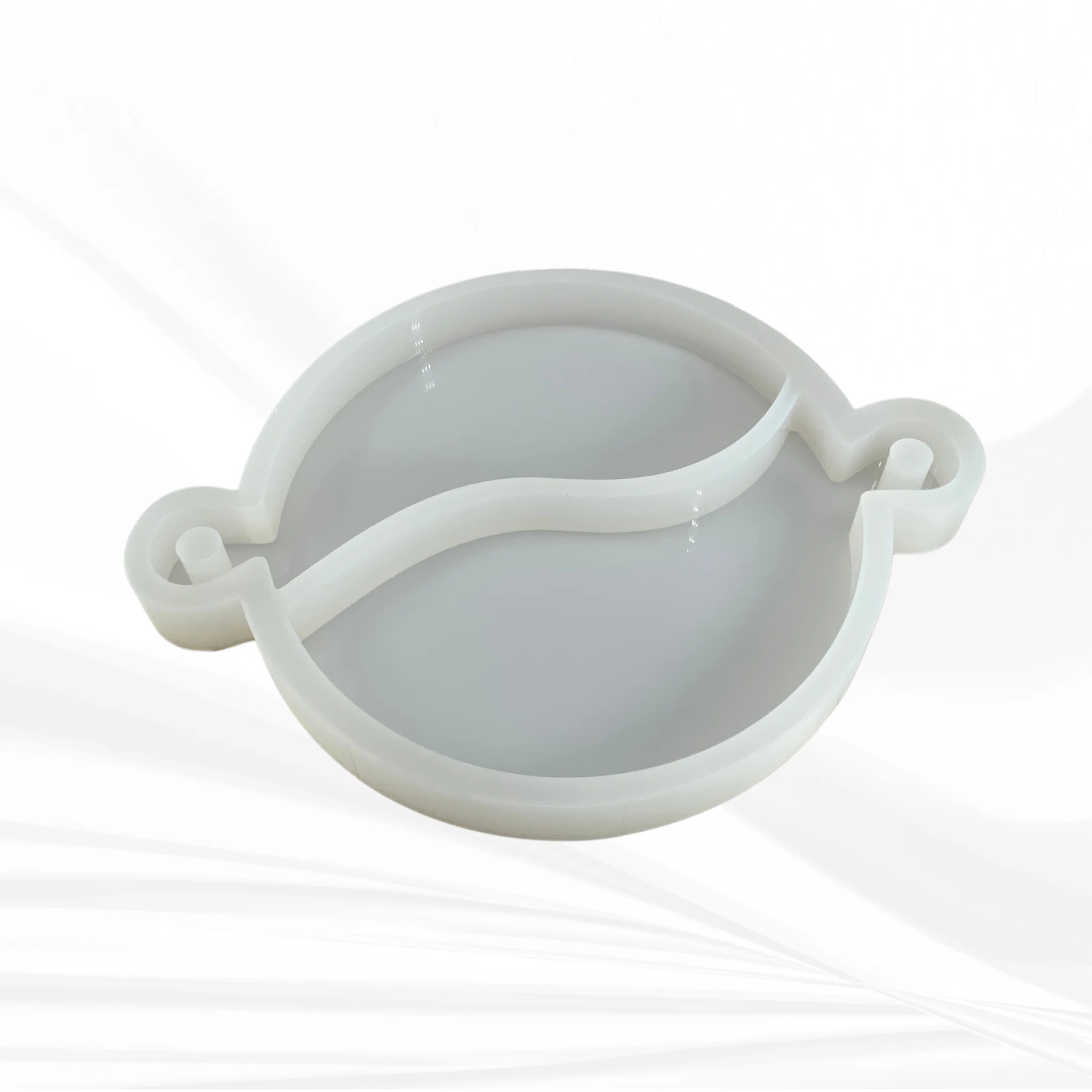 12" Round x 1.25" Romeo & Juliet Serving Board Set Silicone Mold - Nesting Serving Board Mold - Image 5