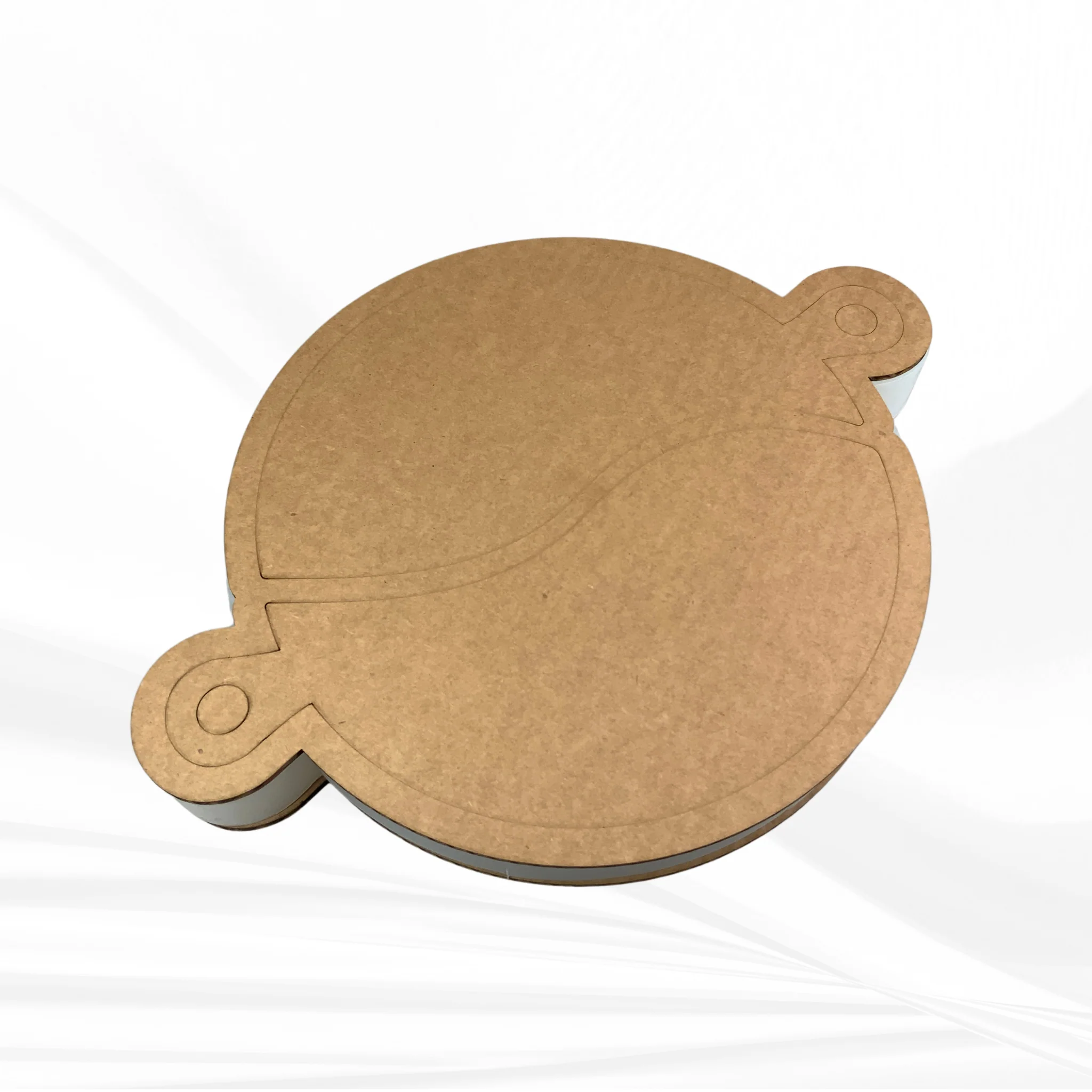 12" Round x 1.25" Romeo & Juliet Serving Board Set Silicone Mold - Nesting Serving Board Mold - Image 6