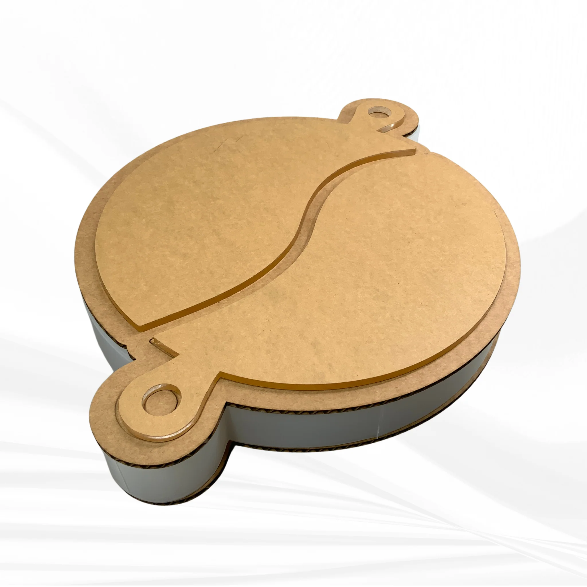 12" Round x 1.25" Romeo & Juliet Serving Board Set Silicone Mold - Nesting Serving Board Mold - Image 8
