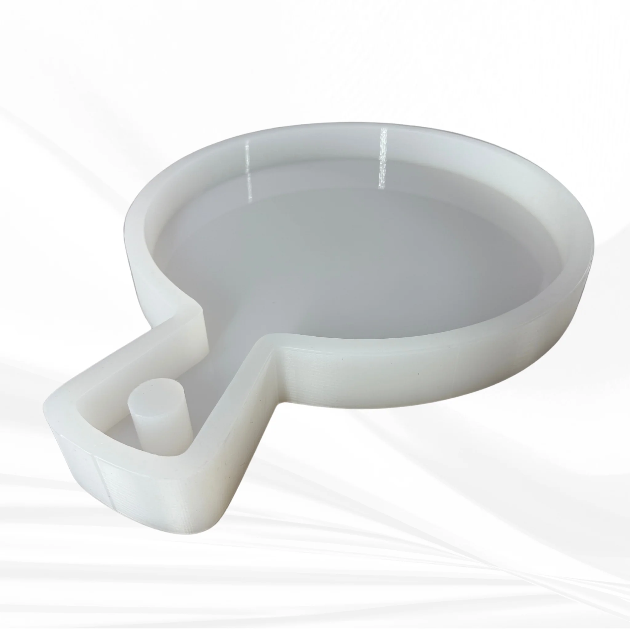 12" X 1.25" Round Charcuterie Board with Handle Silicone Mold - Image 6