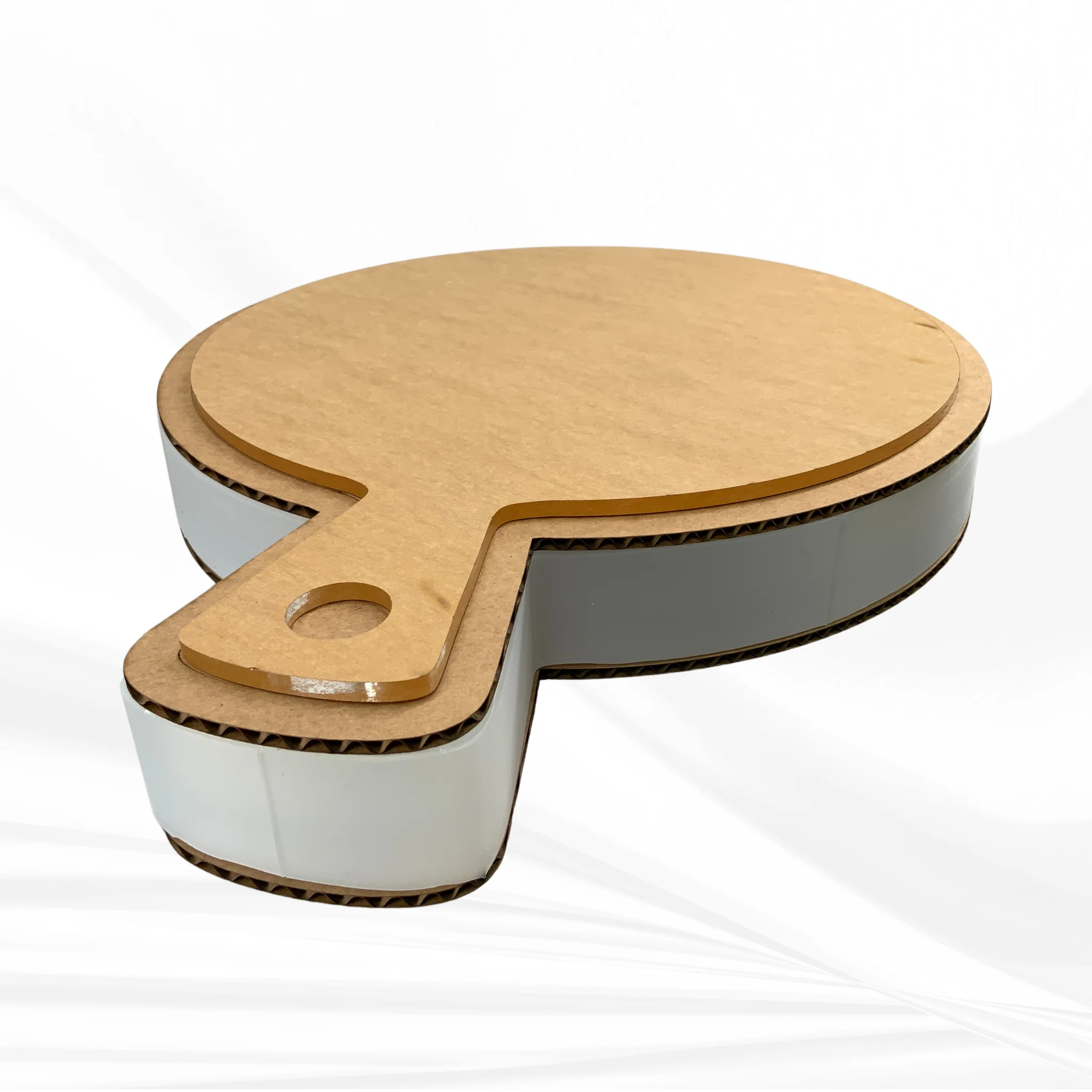 12" X 1.25" Round Charcuterie Board with Handle Silicone Mold - Image 9