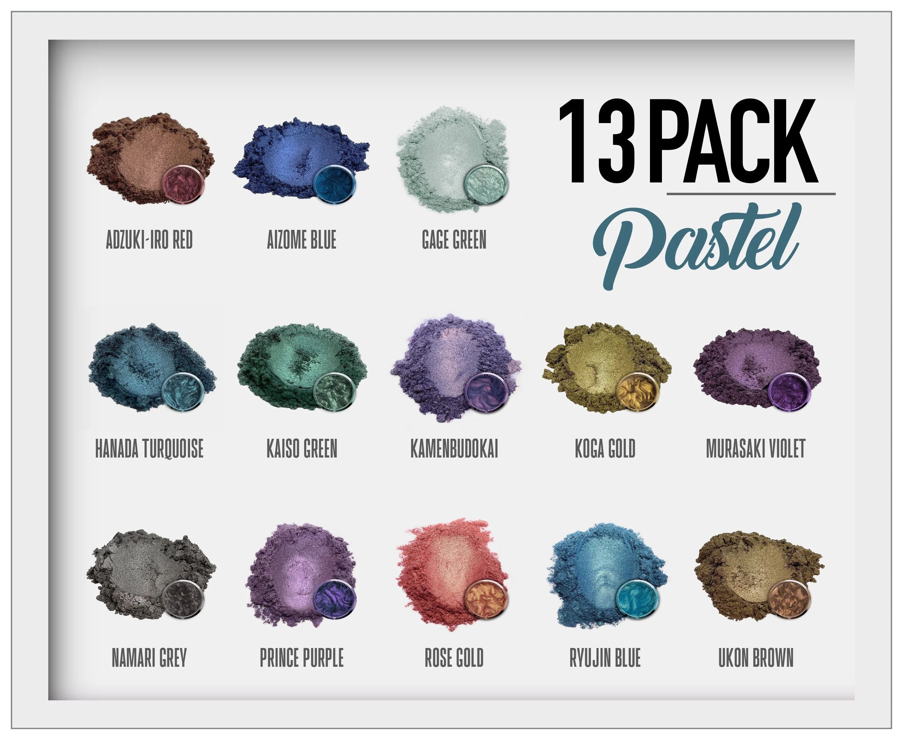 13 Color Pastel Series Pigment Powder Variety Pack - Image 6