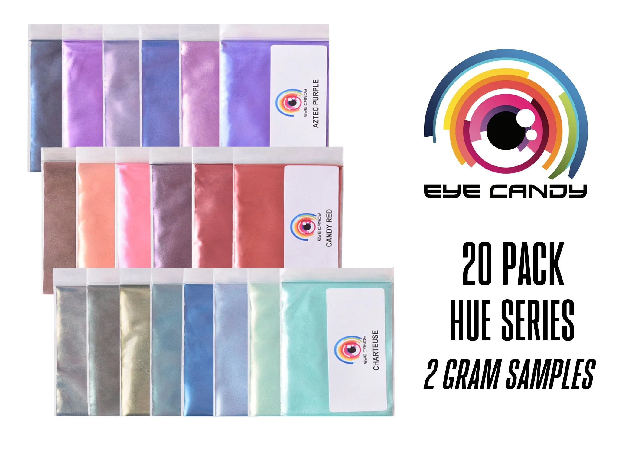 15 & 20 Color Hues Series Pigment Powder Variety Pack - Image 4