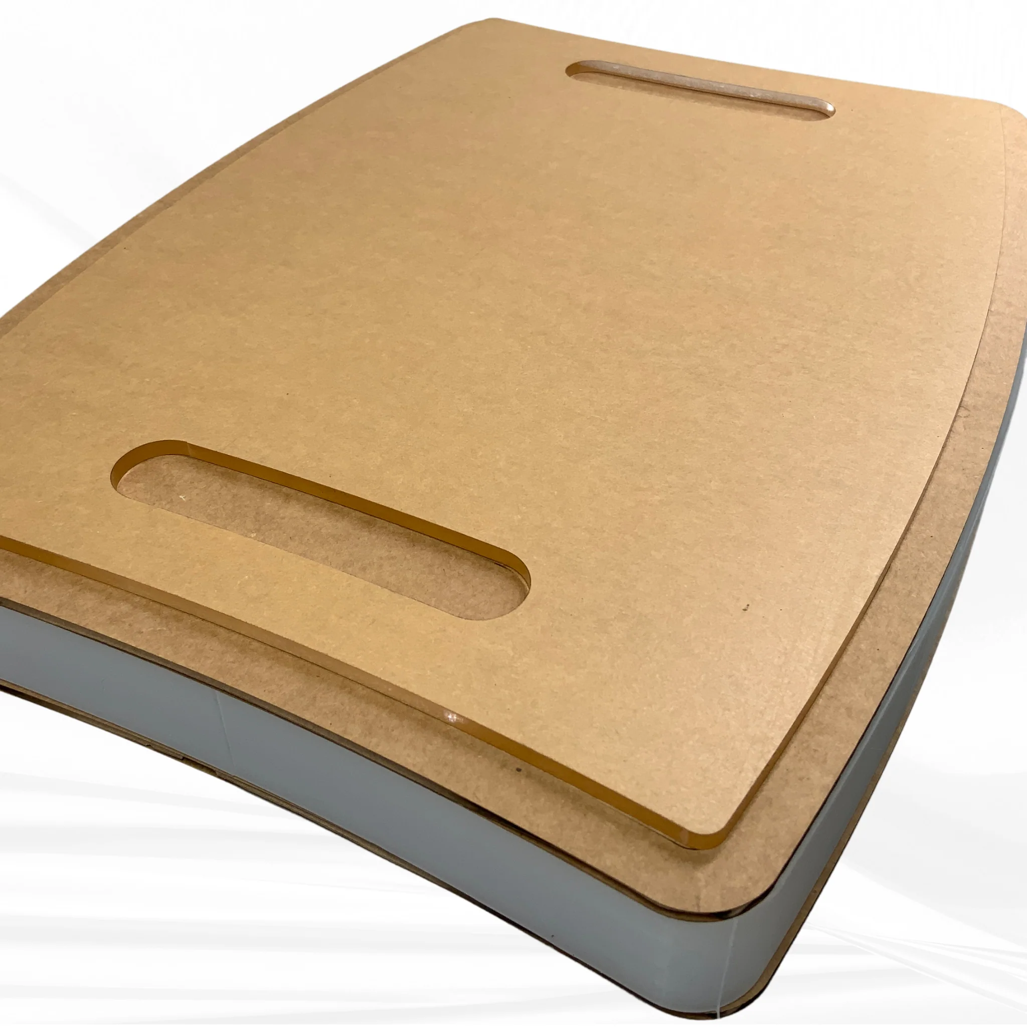 16"x 12"x 1.25" Chunky Bowed Rectangle Board Silicone Mold, Dual Handles - Image 8