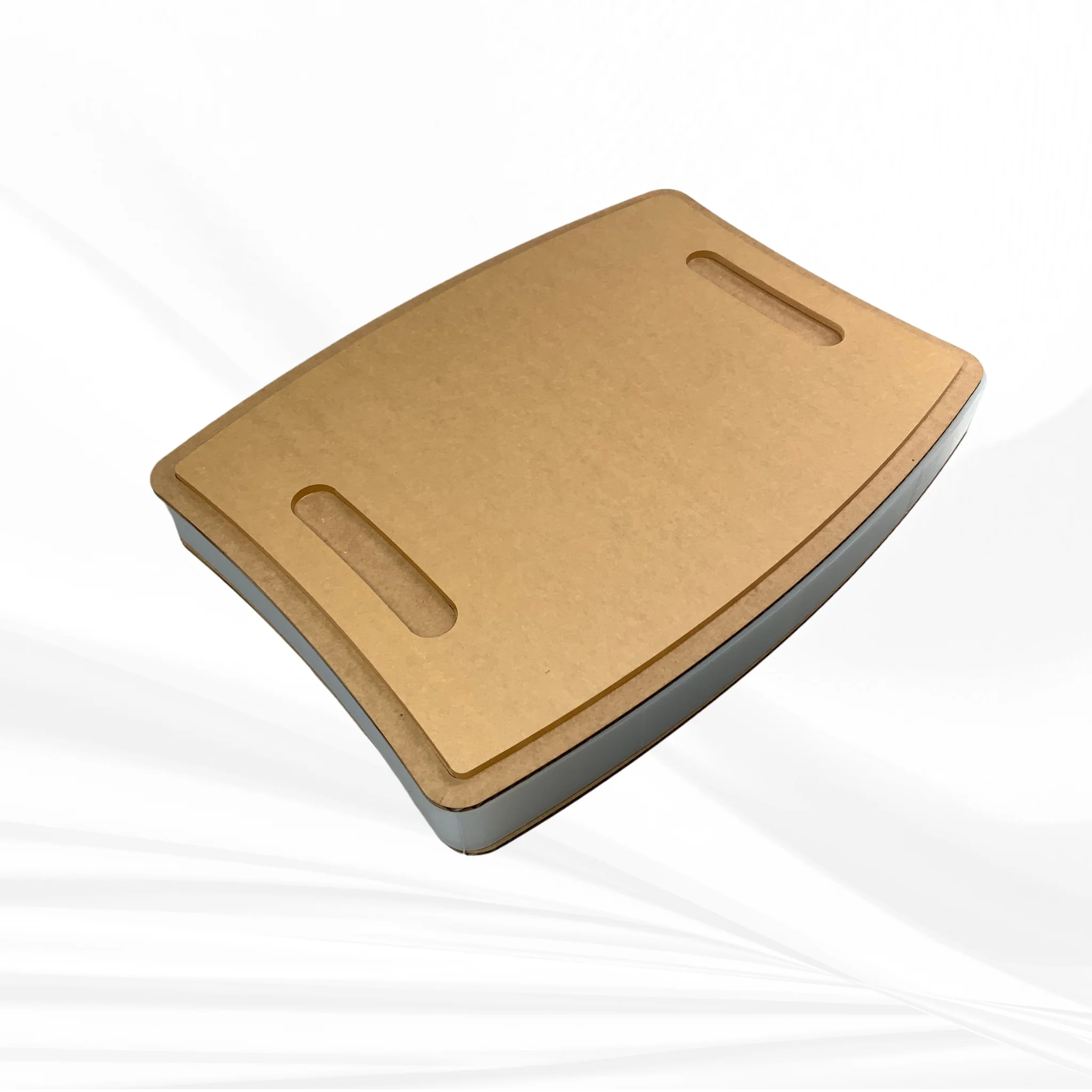 16"x 12"x 1.25" Chunky Bowed Rectangle Board Silicone Mold, Dual Handles - Image 9