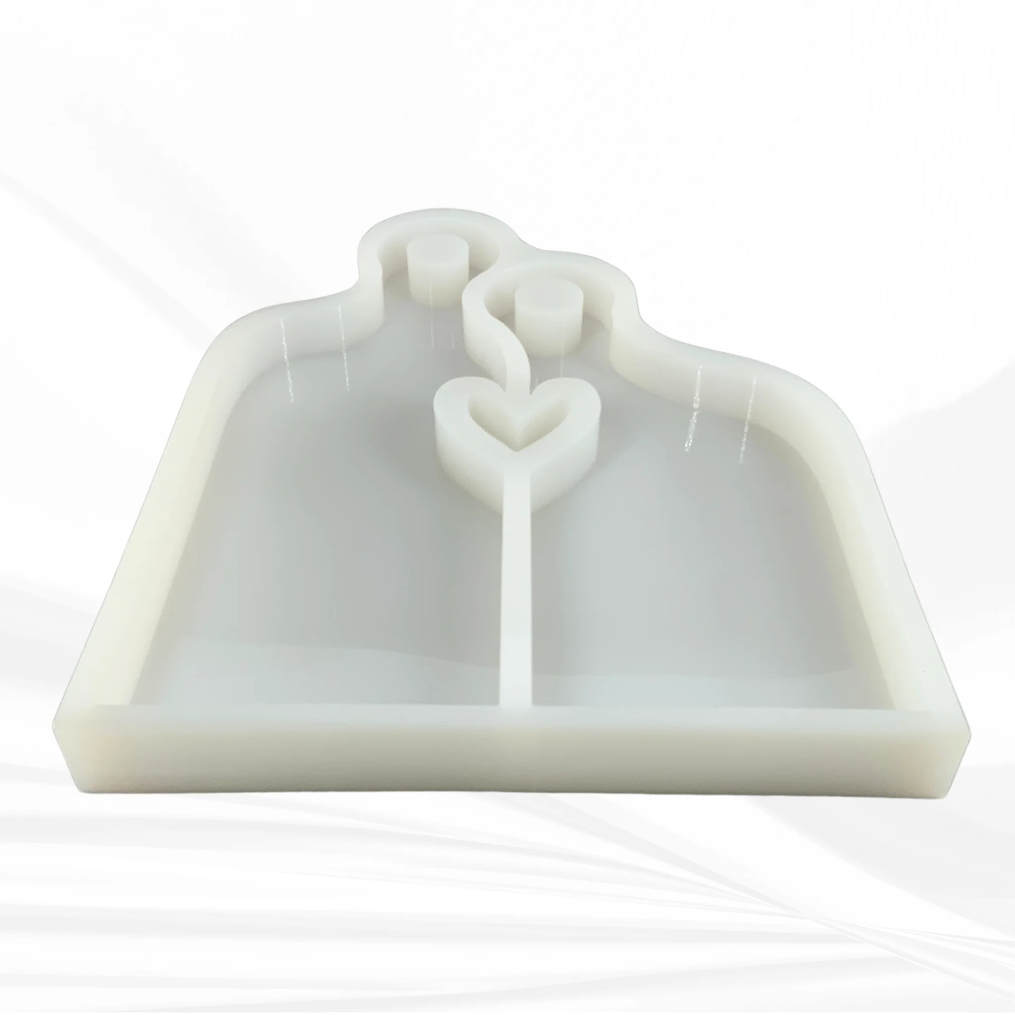17" X 14" x 1.25" Romeo & Juliet Nesting Heart Serving Board Set Silicone Mold - Nesting Charcuterie Mold - Image 6
