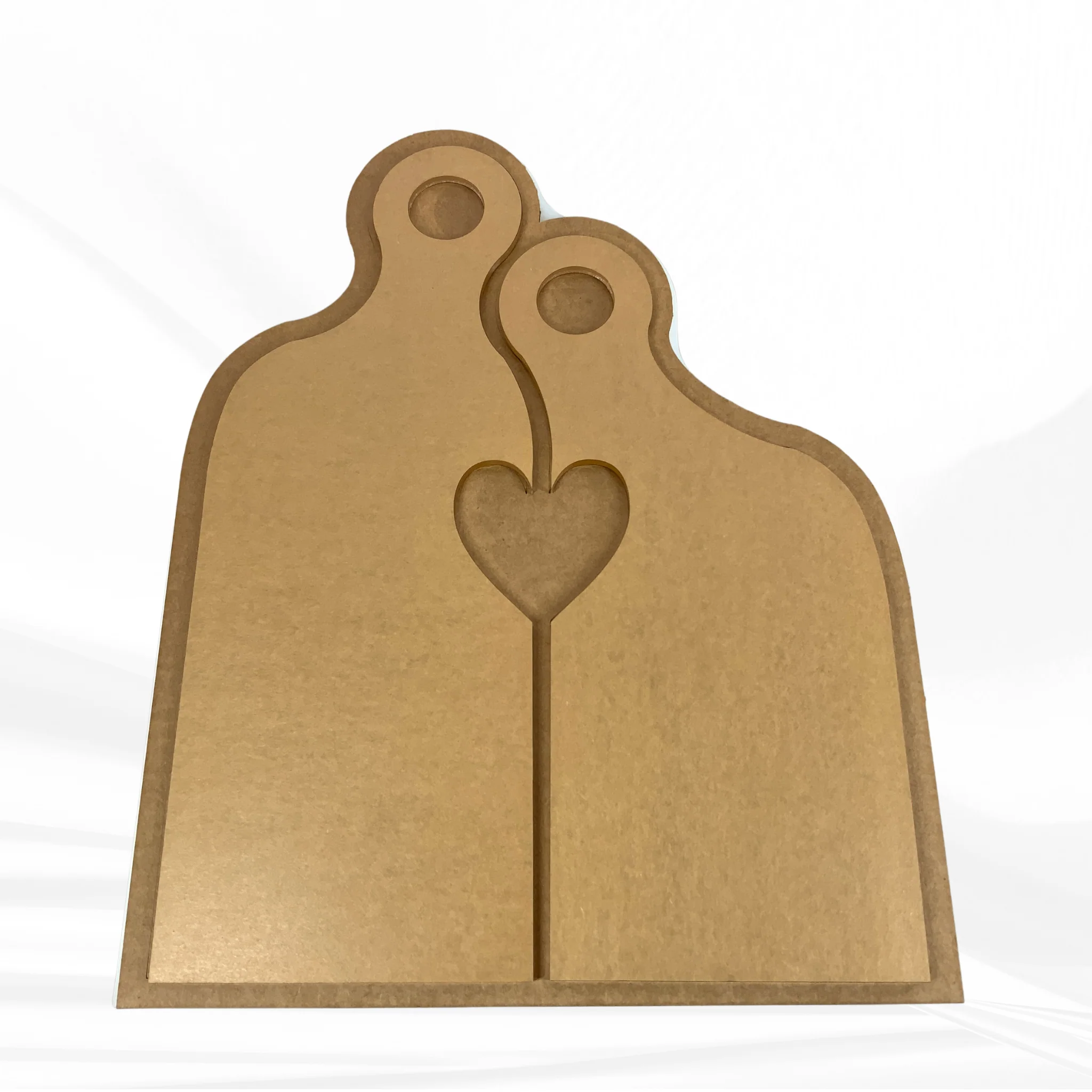 17" X 14" x 1.25" Romeo & Juliet Nesting Heart Serving Board Set Silicone Mold - Nesting Charcuterie Mold - Image 7