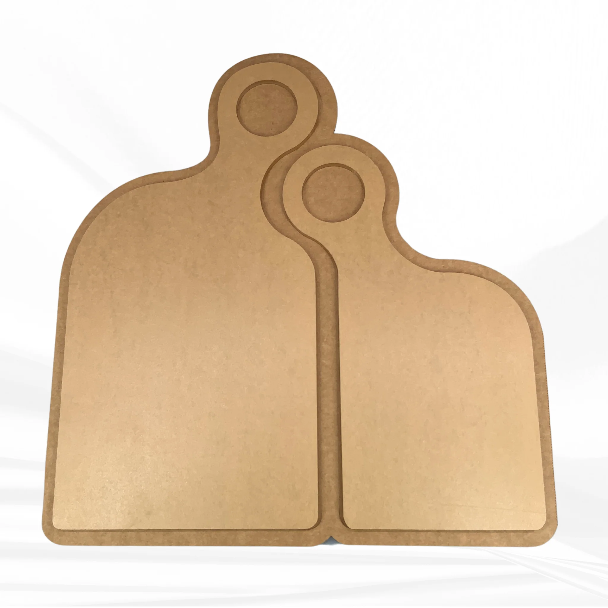 17" X 17.5" x 1.25" Romeo & Juliet Nesting Serving Board Set Silicone Mold - Nesting Charcuterie Mold - Image 5