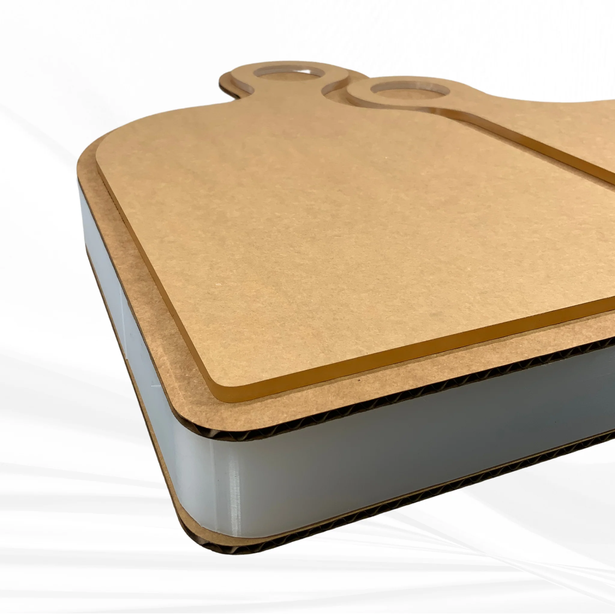 17" X 17.5" x 1.25" Romeo & Juliet Nesting Serving Board Set Silicone Mold - Nesting Charcuterie Mold - Image 6