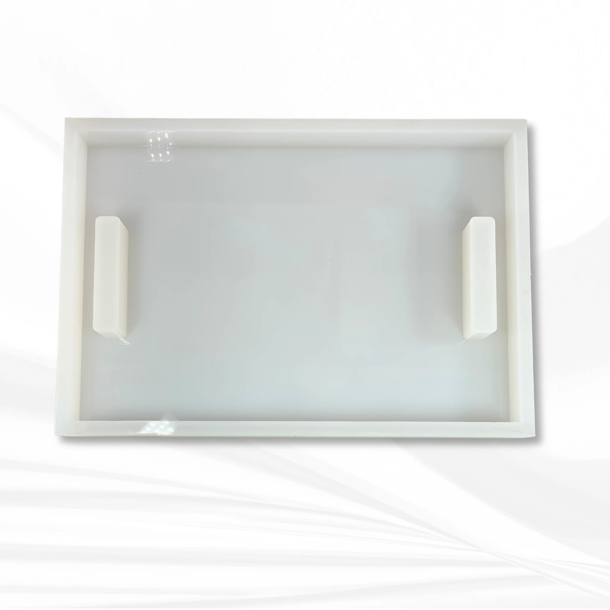 18"x 12"x 1.25" Rectangle Cheese Board Silicone Mold, Dual Handles - Image 4