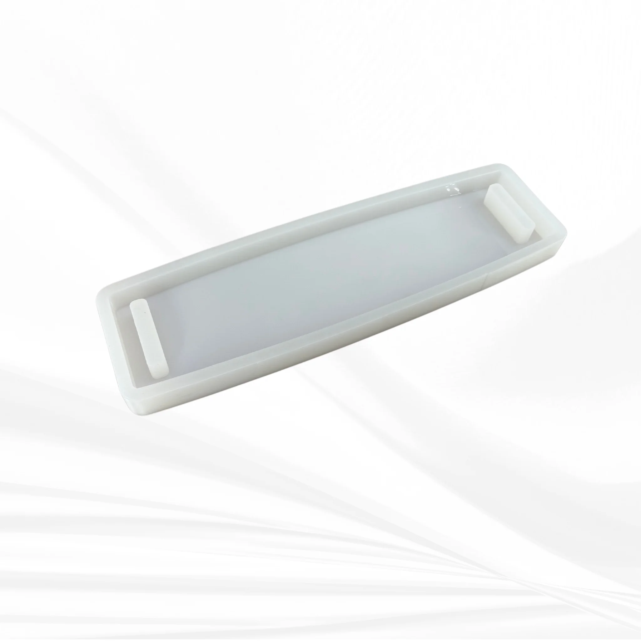 22" X 6" X 1.25" Large Bowed Rectangle with Dual Handles Silicone Mold - Image 5