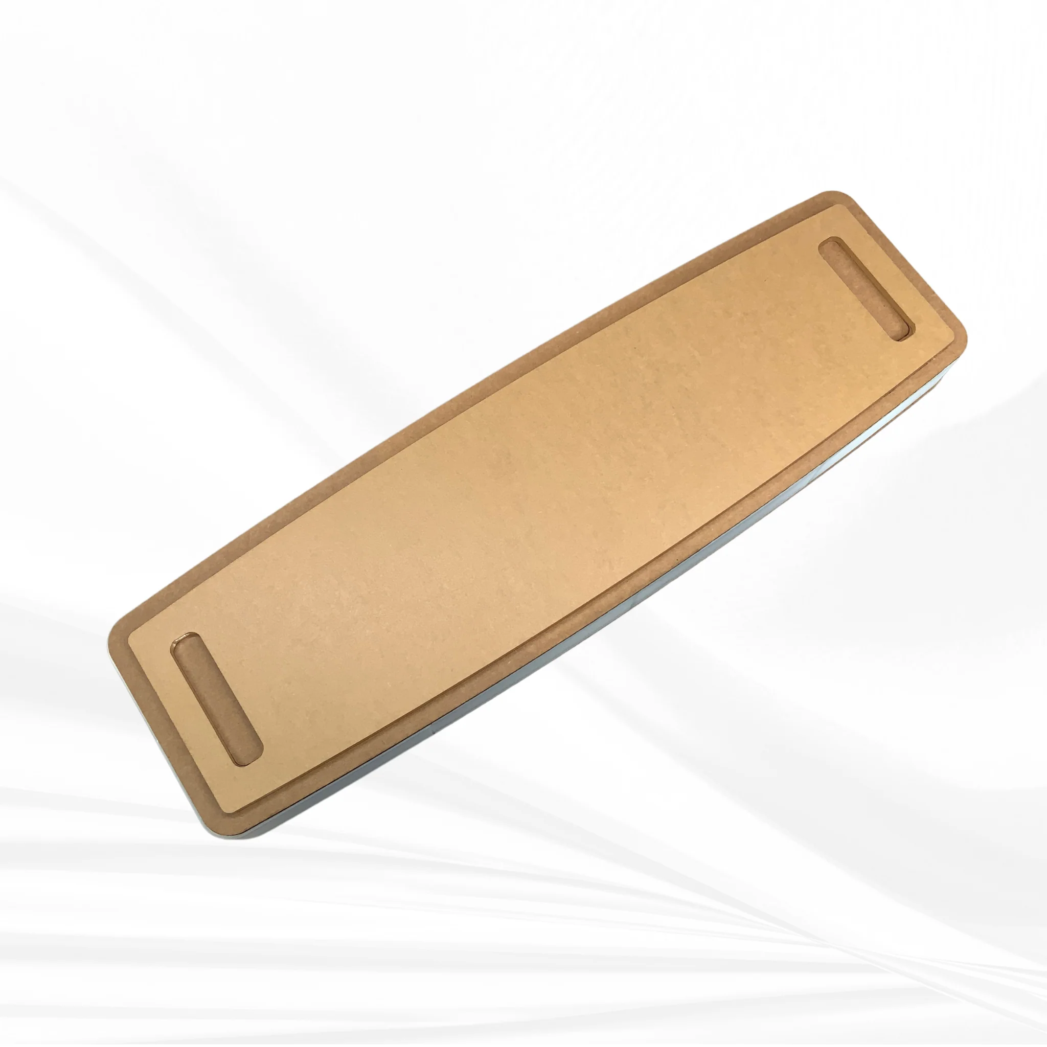 22" X 6" X 1.25" Large Bowed Rectangle with Dual Handles Silicone Mold - Image 6